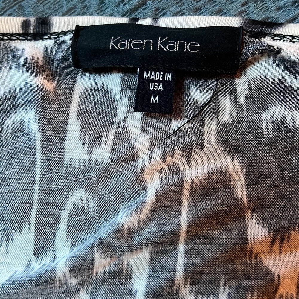 Karen Kane eclectic black and white cotton pullover dress - medium - Picture 4 of 5